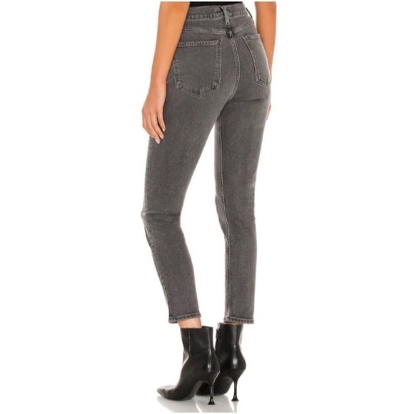 AGOLDE Nico High Rise Skinny Jeans Grey Sz 24 Organic Cotton Stretch NEW - Picture 15 of 15